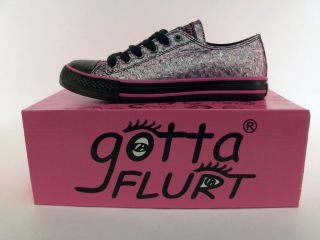 Gotta Flurt Cypress Pink Leopard Sequin Sneaker New