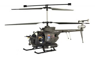 3CH Remote Control yd 911 Defender w Gyro Military Helicopter RC 107