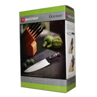 Wusthof Gourmet 7 Piece Knife Set with Block   Brand New in Retail