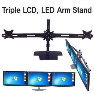 Triple LCD LED Monitor Mounts Arm Stand Bracket Mount 15 17 19 22 24