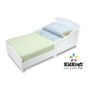 Toddler Bed Frame White NEW Cot Wood Childrens Kids Room Durable