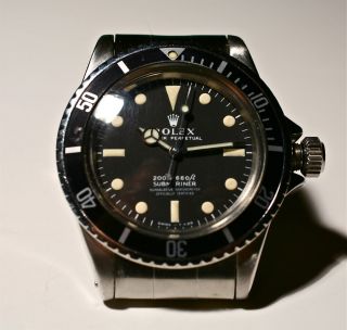 Vintage Rolex Watch Submariner 5512 Oyster Perpetual
