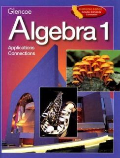 Glencoe Algebra 1 California Edition 2002 ISBN 0078247748