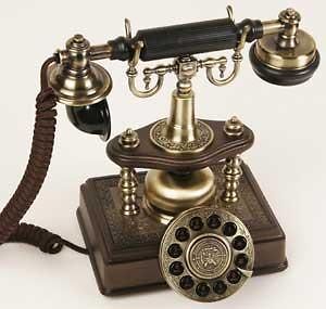 1894 Reproduction TELEPHONE Artesian DIECAST Desk PHONE Corded ANTIQUE