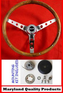  Fury Belvedere Grant Wood Steering Wheel Real Wood Walnut 15