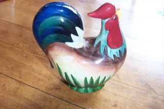 Ceramic Rooster Bank or Display Piece for Your Kitchen