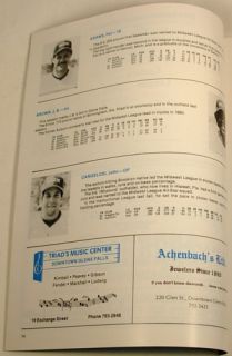 Glens Falls Chicago White Sox 1984 Program Doug Drabek
