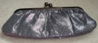 Express Metallic Evening Glitter Clutch Handbag Purse
