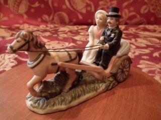 Lefton Colonial Village Carriage Ride 1995 10615 New Old Stock