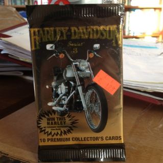 Harley Davidson Collectible Cards One Pack 1993 Series 3