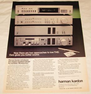 Harman Kardon HK700 Amp Components Print Ad 1980