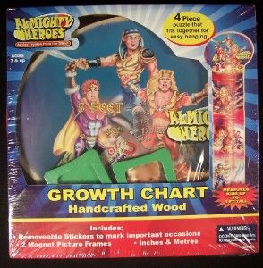 Growth Chart Bible Almighty Heroes Moses David ft Cm