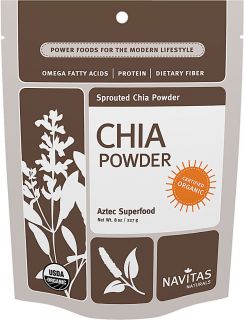 Navitas Chia Powder Organic Raw Vegan Gluten Free 8 oz Bag