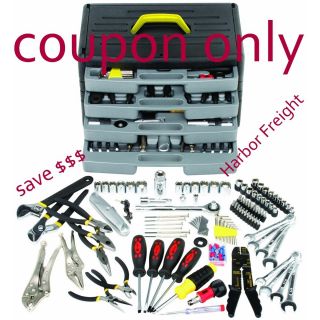 Harbor Freight $60 Coupon Pittsburgh Tool Chest with 105 Tools $34 99