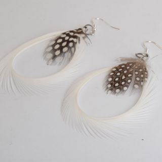 Wholesale Fashion Waterdrop Style Feather Chandelier Dangle Earrings