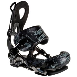 New GNU Choice 2012 Snowboard Bindings Black Size Med Rear Entry Ride