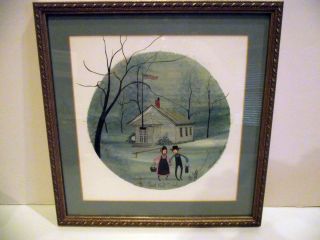 Buckley Moss The Grant Wood School Framed Limited Edition Signed 259