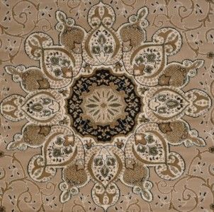 Beige Green Oriental Isfahan 5x7 Area Rug Carpet 2001