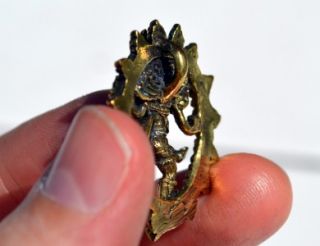 Hindu God Shiva Nataraja Nataraj Trance Brass Pendant Amulet Charm