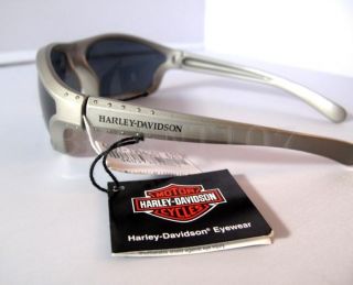 Auth Harley Davidson Sunglasses HDS514 Silver Gray Pouch