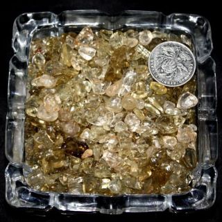  Natural Yellow Quartz Crystal Aquarium Degaussing Topaz Gravel