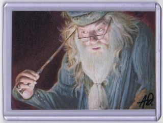 2012 ACEO Sketch Card Albus Dumbledore Harry Potter 1 1
