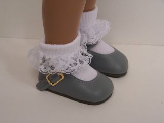 Gray Basic Doll Shoes for 16 17 Sasha♥