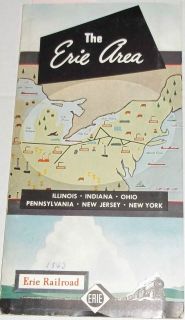 Erie Railroad 1943 System Map