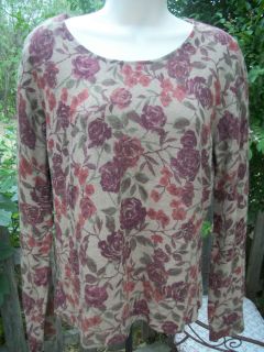 Harolds floral with angora sweater L