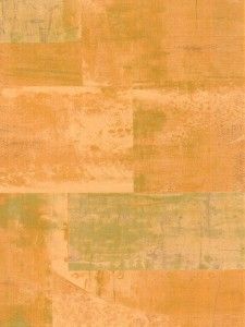 Wallpaper Textured Vinyl Orange and Metallic Gold Faux