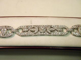 Ladies 18K White Gold Diamond Pave Bracelet 2 0 Carat