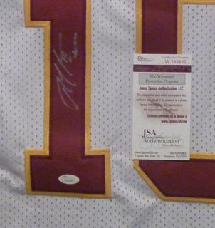 Robert Griffin III RG3 Autographed Washington Redskins White Size XL