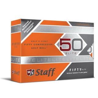 Wilson Staff Fifty Elite Golf Balls Orange 1 Dozen