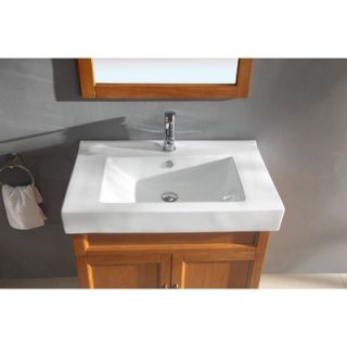 Legion Furniture 31.5 Single Bathroom Vanity Set in Medium Maple