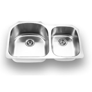 Yosemite Home Decor Stainless Steel Undermount Double Bowl