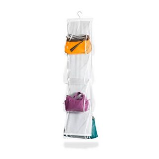 Honey Can Do Hanging Handbag Storage in White/Clear