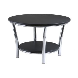 Winsome Maya Round Coffee Table in Black  