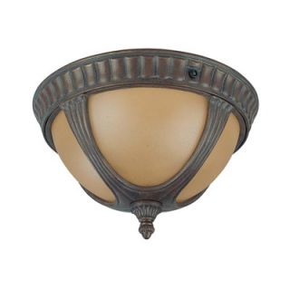Nuvo Lighting Beaumont Flush Mount in Fruitwood   60/2007 / 60/3907
