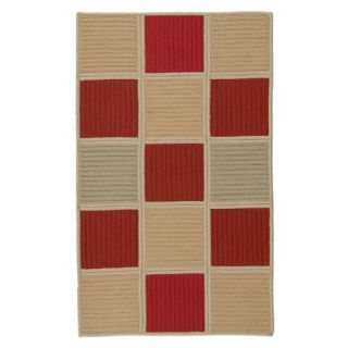 Colonial Mills Simply Home Hopscotch Red Sand Rug