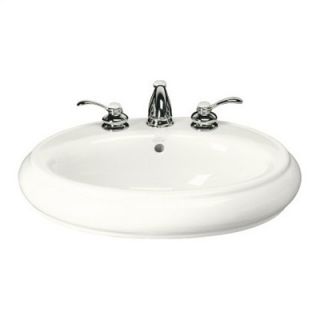  Pedestal Bathroom Sink with Single Hole Faucet Drilling   K 2008 1 0