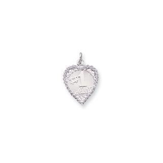 Jewelryweb Sterling Silver Number 1 Aunt Charm  