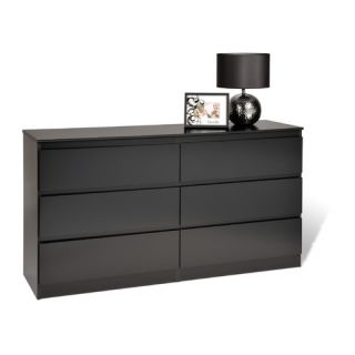 Lang Furniture Black Earth 6 Drawer Dresser with Roller Glides   LTL