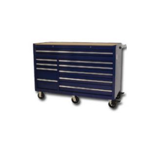 International Tool Box 56 X 24 10 Drawer Cabinet Blue   NR5610BL