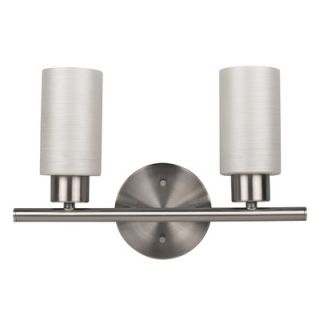 Canarm Margo 13 Two Light Bath Vanity in Brushed Pewter