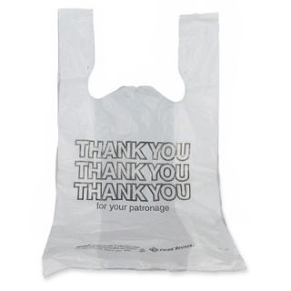 Bunzl Distribution Midcentral Inc. Thank You Bags, 12 Mic, 11 1/2x6 1