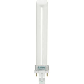 Sylvania Dulux 13 Watt T4 Single Compact Fluorescent Bulb with 3500K