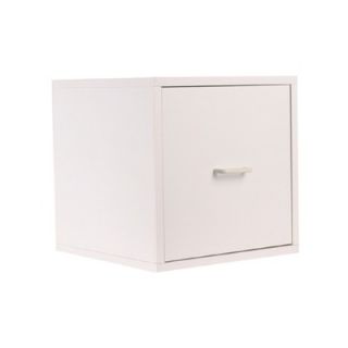 OIA Cube 15 Single Drawer Storage Cube in White