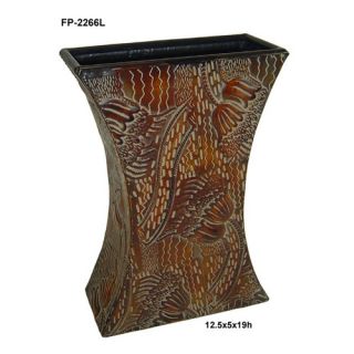 19 Metal Tall Hourglass Vase