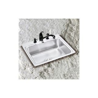 Elkay Lustertone Gourmet 19 x 18 Single Bowl Sink Set