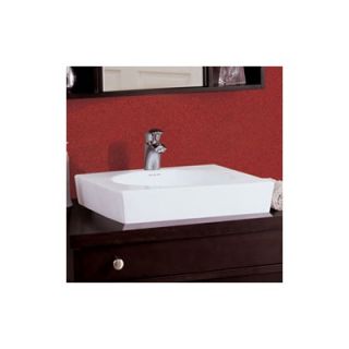 DecoLav Classically Redefined 19 Square Ceramic Vessel Sink